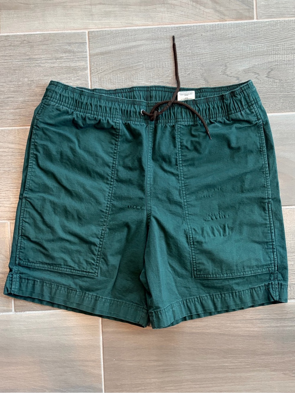 Filson Forest Green Elastic-Waist Utility Shorts